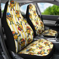 Funny Hawaii Mango Hip Hop Cartoon Car Seat Cover Summer Beach Party LT19 - Polynesian Pride