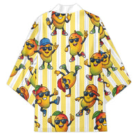 Funny Hawaii Mango Hip Hop Cartoon Kimono Summer Beach Party LT19 - Polynesian Pride