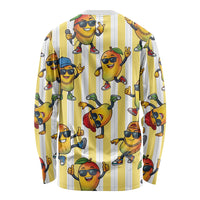 Funny Hawaii Mango Hip Hop Cartoon Long Sleeve Shirt Summer Beach Party LT19 - Polynesian Pride