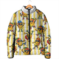 Funny Hawaii Mango Hip Hop Cartoon Padded Jacket Summer Beach Party LT19 - Polynesian Pride