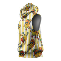 Funny Hawaii Mango Hip Hop Cartoon Sleeveless Hoodie Summer Beach Party LT19 - Polynesian Pride