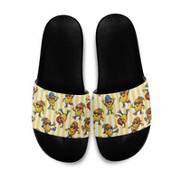 Funny Hawaii Mango Hip Hop Cartoon Slide Sandals Summer Beach Party LT19 Yellow - Polynesian Pride