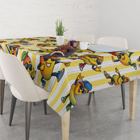 Funny Hawaii Mango Hip Hop Cartoon Tablecloth Summer Beach Party LT19 - Polynesian Pride