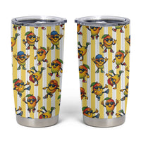 Funny Hawaii Mango Hip Hop Cartoon Tumbler Cup Summer Beach Party LT19 Yellow - Polynesian Pride