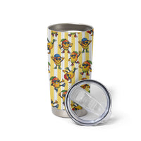 Funny Hawaii Mango Hip Hop Cartoon Tumbler Cup Summer Beach Party LT19 - Polynesian Pride