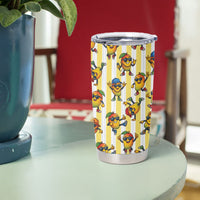 Funny Hawaii Mango Hip Hop Cartoon Tumbler Cup Summer Beach Party LT19 - Polynesian Pride
