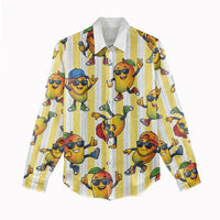 Funny Hawaii Mango Hip Hop Cartoon Women Casual Shirt Summer Beach Party LT19 - Polynesian Pride