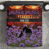Personalised ANZAC Day Bedding Set Remembering the Animals of War