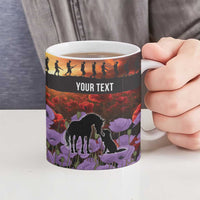 Personalised ANZAC Day Ceramic Mug Remembering the Animals of War