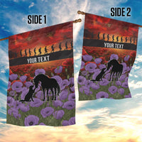 Personalised ANZAC Day Garden Flag Remembering the Animals of War