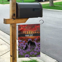 Personalised ANZAC Day Garden Flag Remembering the Animals of War