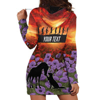 Personalised ANZAC Day Hoodie Dress Remembering the Animals of War LT19 - Polynesian Pride