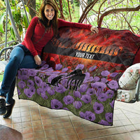 Personalised ANZAC Day Quilt Remembering the Animals of War