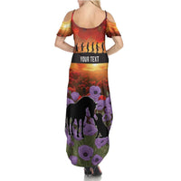 Personalised ANZAC Day Summer Maxi Dress Remembering the Animals of War