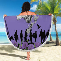 ANZAC Day Beach Blanket Lest We Forget the Animals Too