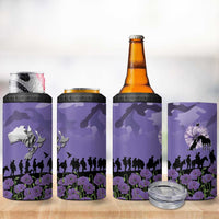 ANZAC Day 4 in 1 Can Cooler Tumbler Lest We Forget the Animals Too LT19 - Polynesian Pride