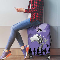 ANZAC Day Luggage Cover Lest We Forget the Animals Too
