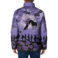 ANZAC Day Padded Jacket Lest We Forget the Animals Too