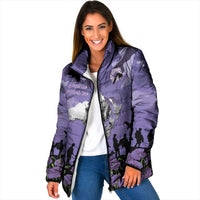 ANZAC Day Padded Jacket Lest We Forget the Animals Too