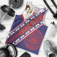American Samoa Flag Day Men Tank Top Polynesian Tribal Tattoo Eagle Art