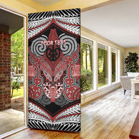 Aotearoa Iwi Ngapuhi Personalised Door Cover Maori Kowhaiwhai Pattern