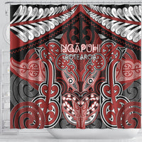 Aotearoa Iwi Ngapuhi Shower Curtain Maori Kowhaiwhai Pattern