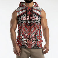 Aotearoa Iwi Ngapuhi Personalised Sleeveless Hoodie Maori Kowhaiwhai Pattern