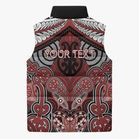 Aotearoa Iwi Ngapuhi Personalised Sleeveless Puffer Jacket Maori Kowhaiwhai Pattern