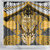 Aotearoa Iwi Ngati Whatua Shower Curtain Maori Kowhaiwhai Pattern