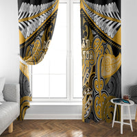 Aotearoa Iwi Ngati Whatua Window Curtain Maori Kowhaiwhai Pattern