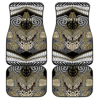 Aotearoa Iwi Waikato Tainui Personalised Car Mats Maori Kowhaiwhai Pattern