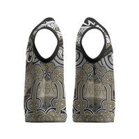 Aotearoa Iwi Waikato Tainui Personalised Christmas Knitted V-Neck Vest Maori Kowhaiwhai Pattern LT19 - Polynesian Pride