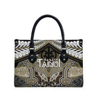 Aotearoa Iwi Waikato Tainui Leather Bag Maori Kowhaiwhai Pattern