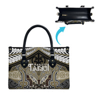 Aotearoa Iwi Waikato Tainui Leather Bag Maori Kowhaiwhai Pattern