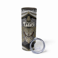 Aotearoa Iwi Waikato Tainui Personalised Skinny Tumbler Maori Kowhaiwhai Pattern