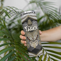 Aotearoa Iwi Waikato Tainui Personalised Skinny Tumbler Maori Kowhaiwhai Pattern