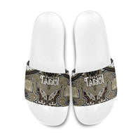 Aotearoa Iwi Waikato Tainui Slide Sandals Maori Kowhaiwhai Pattern