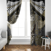 Aotearoa Iwi Waikato Tainui Window Curtain Maori Kowhaiwhai Pattern