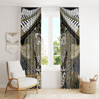 Aotearoa Iwi Waikato Tainui Window Curtain Maori Kowhaiwhai Pattern