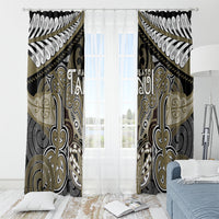 Aotearoa Iwi Waikato Tainui Window Curtain Maori Kowhaiwhai Pattern