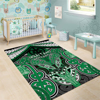 Aotearoa Iwi Ngai Tahu Area Rug Maori Kowhaiwhai Pattern LT19 - Polynesian Pride