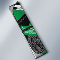 Aotearoa Iwi Ngai Tahu Auto Sun Shade Maori Kowhaiwhai Pattern LT19 - Polynesian Pride