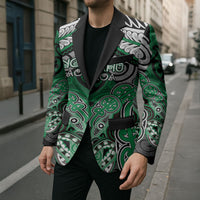 Aotearoa Iwi Ngai Tahu Personalised Blazer Maori Kowhaiwhai Pattern LT19 - Polynesian Pride