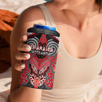 Aotearoa Iwi Te Arawa Personalised 4 in 1 Can Cooler Tumbler Maori Kowhaiwhai Pattern LT19 - Polynesian Pride
