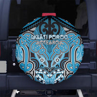 Aotearoa Iwi Ngati Porou Spare Tire Cover Maori Kowhaiwhai Pattern