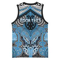 Aotearoa Iwi Ngati Kahungunu Personalised Basketball Jersey Maori Kowhaiwhai Pattern