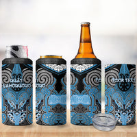 Aotearoa Iwi Ngati Kahungunu Personalised 4 in 1 Can Cooler Tumbler Maori Kowhaiwhai Pattern