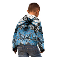 Aotearoa Iwi Ngati Kahungunu Personalised Kid Hoodie Maori Kowhaiwhai Pattern