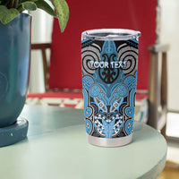 Aotearoa Iwi Ngati Kahungunu Personalised Tumbler Cup Maori Kowhaiwhai Pattern