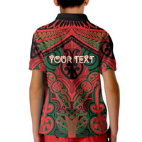 Aotearoa Iwi Tuhoe Personalised Kid Polo Shirt Maori Kowhaiwhai Pattern